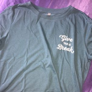 Teal Short-Sleeved Top